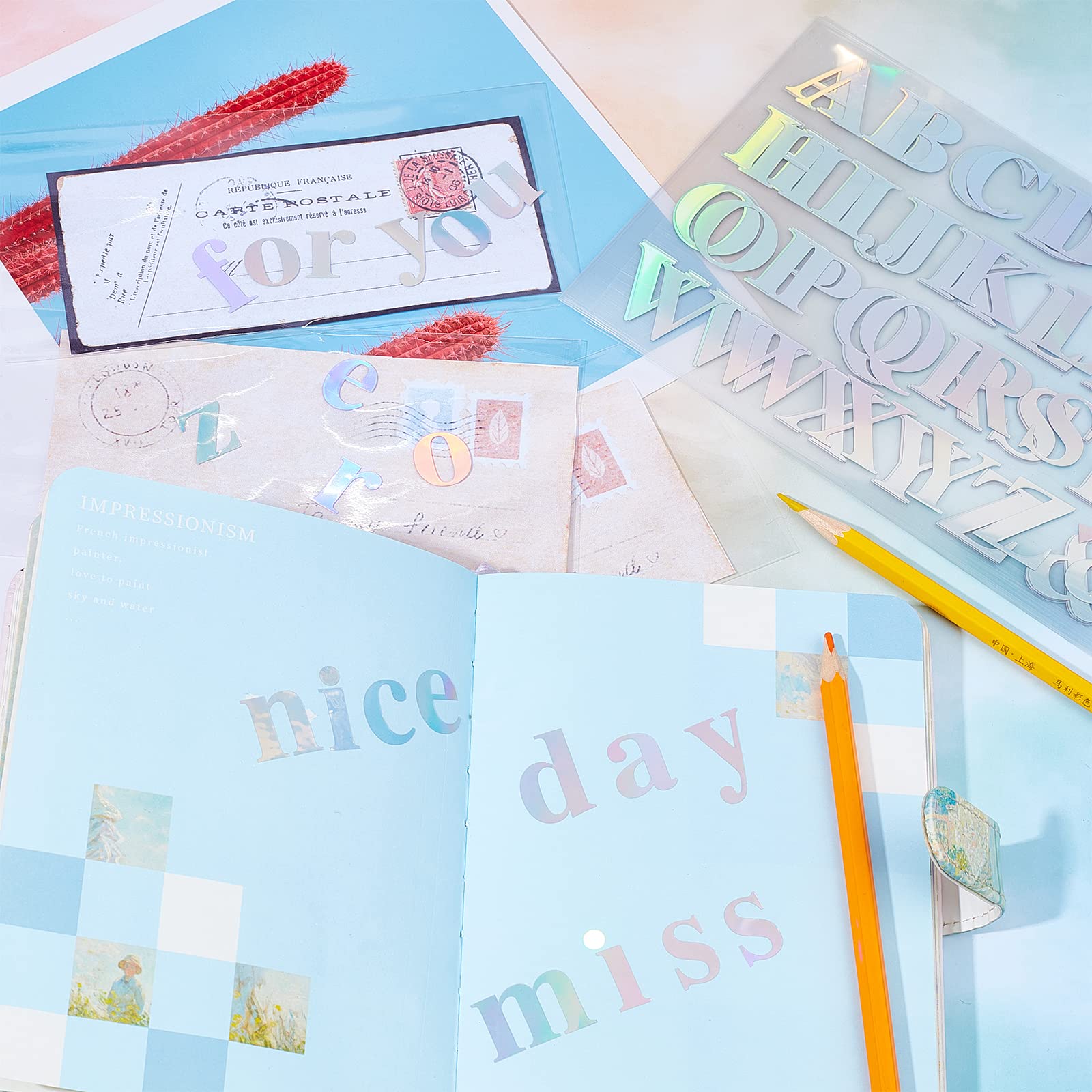 ahandmaker-stickers-lettres-adh-sives-vinyle-20-feuilles-710-pcs image 4