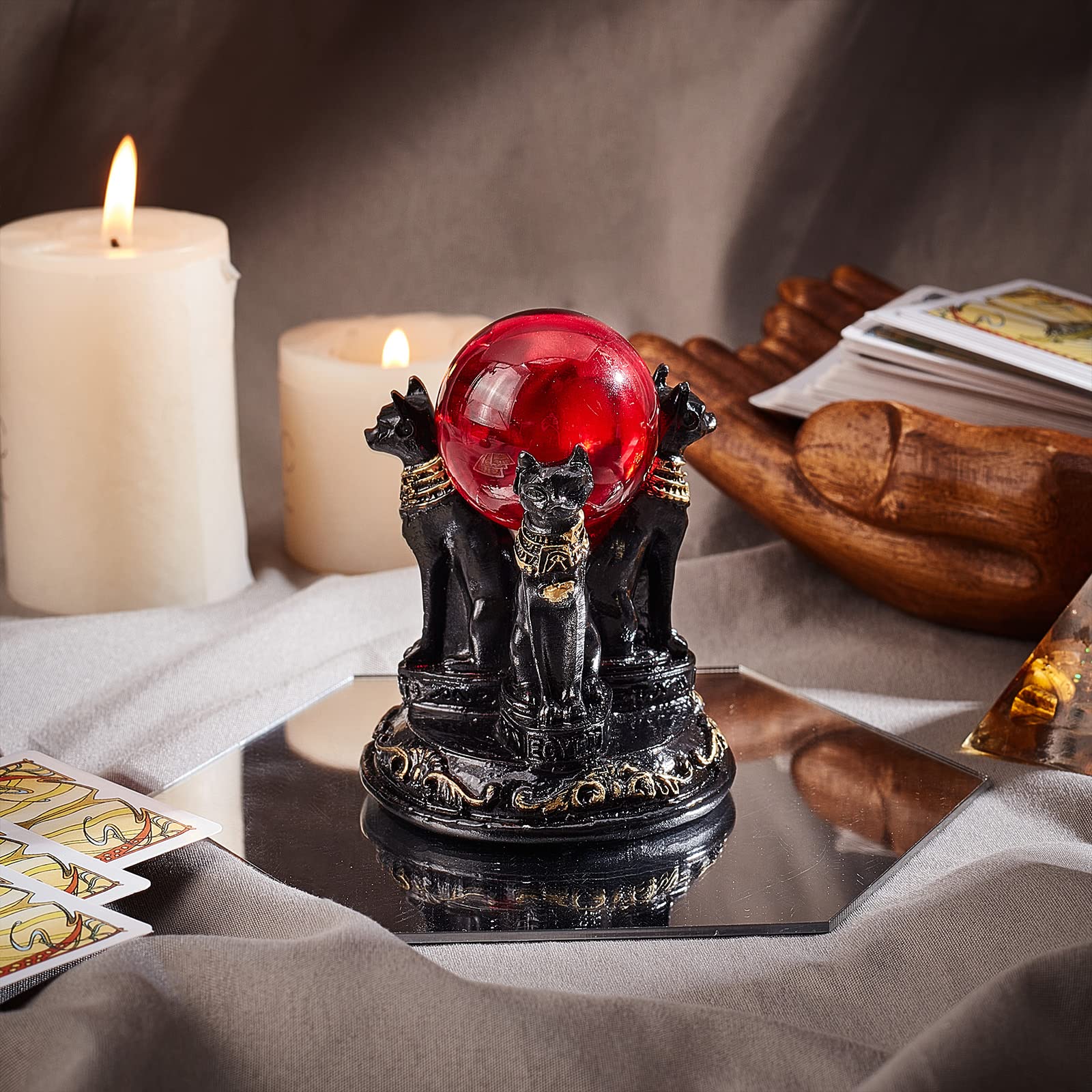 ahandmaker-home-decorate-support-boule-cristal-bastet-noir image 4