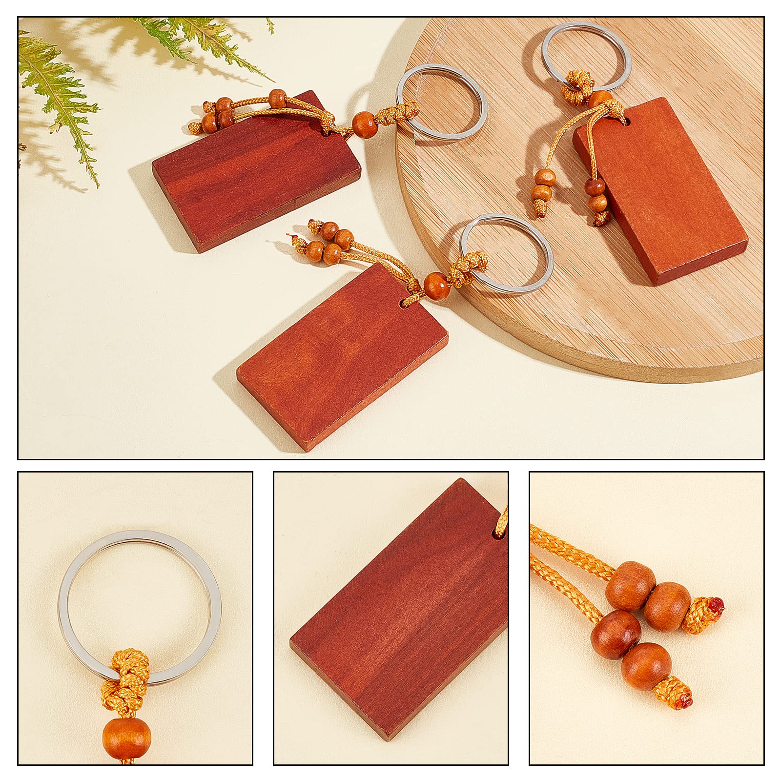 ahandmaker-keychain-16-porte-cl-s-bois-rectangle-graver image 4