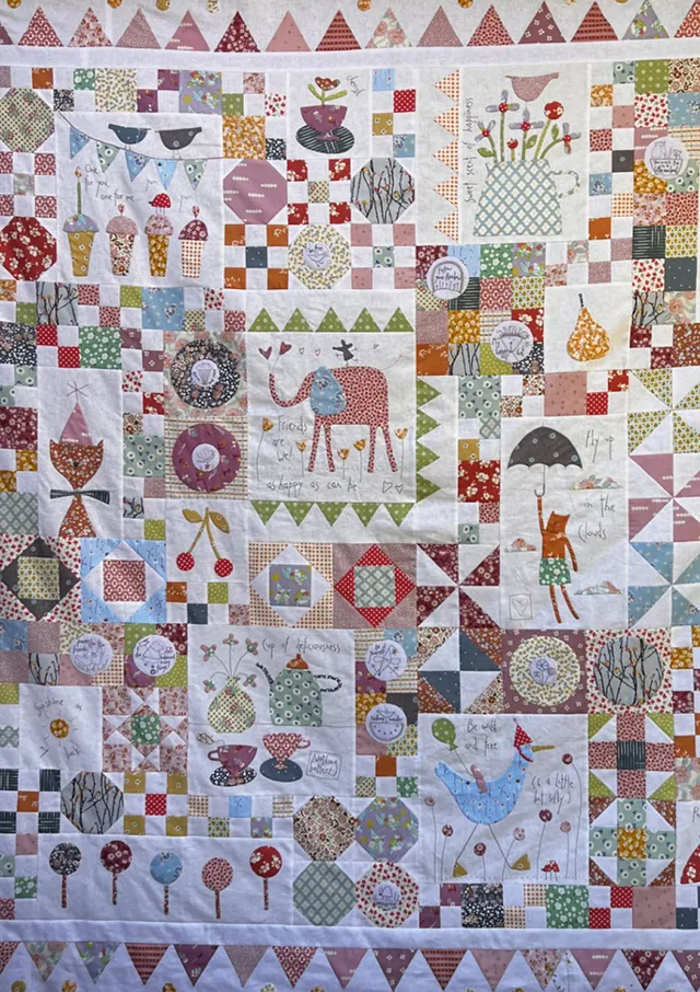 anni-downs-quilts-sunshine-and-lollipops-patron-quilt-appliqu image 1