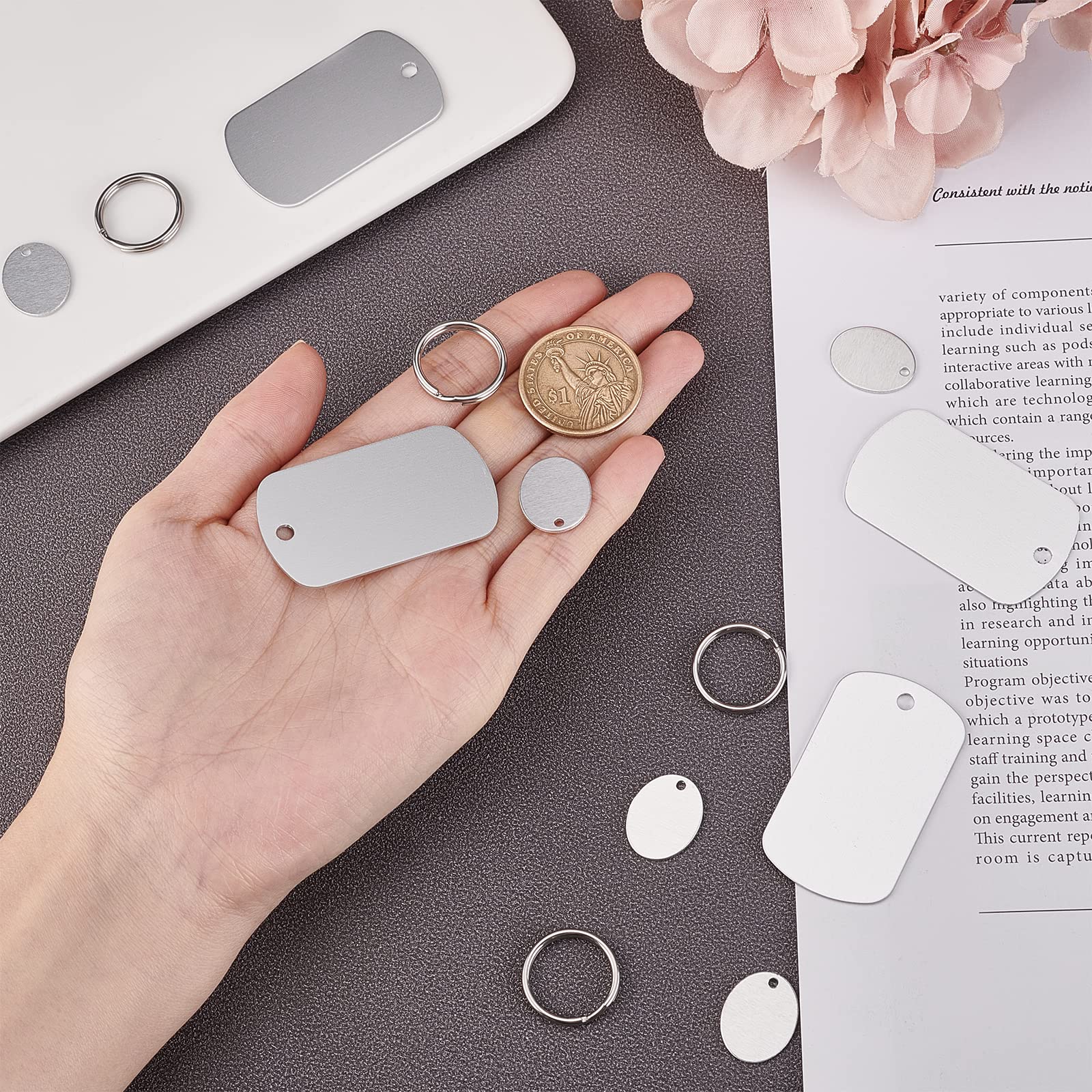 ahandmaker-pendentif-aluminium-graver-ovale-porte-cl-s image 3