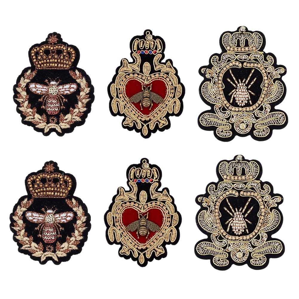 ahandmaker-applique-patch-abeilles-coudre-lot-6-perles image 6