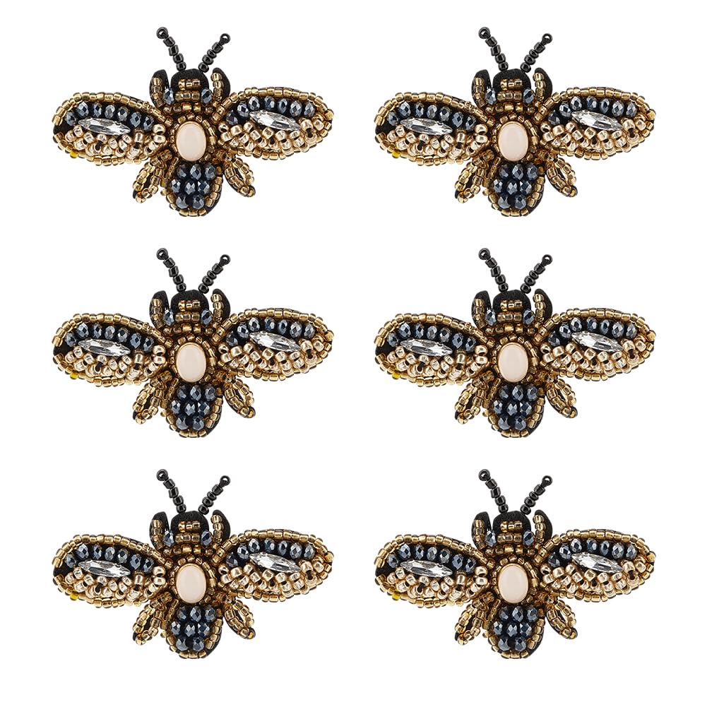 ahandmaker-applique-patch-abeilles-coudre-lot-6-perles image 1