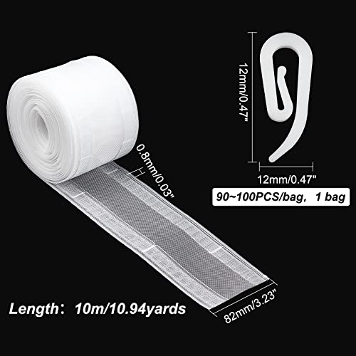 ahandmaker-household-ruban-rideau-10m-plis-100-crochets image 8