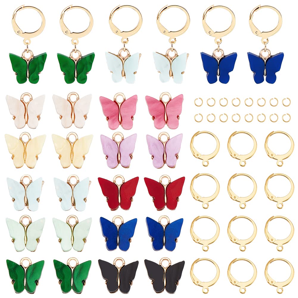 ahandmaker-jewelry-findings-kit-boucles-d-oreilles-papillon-10-paires image 1