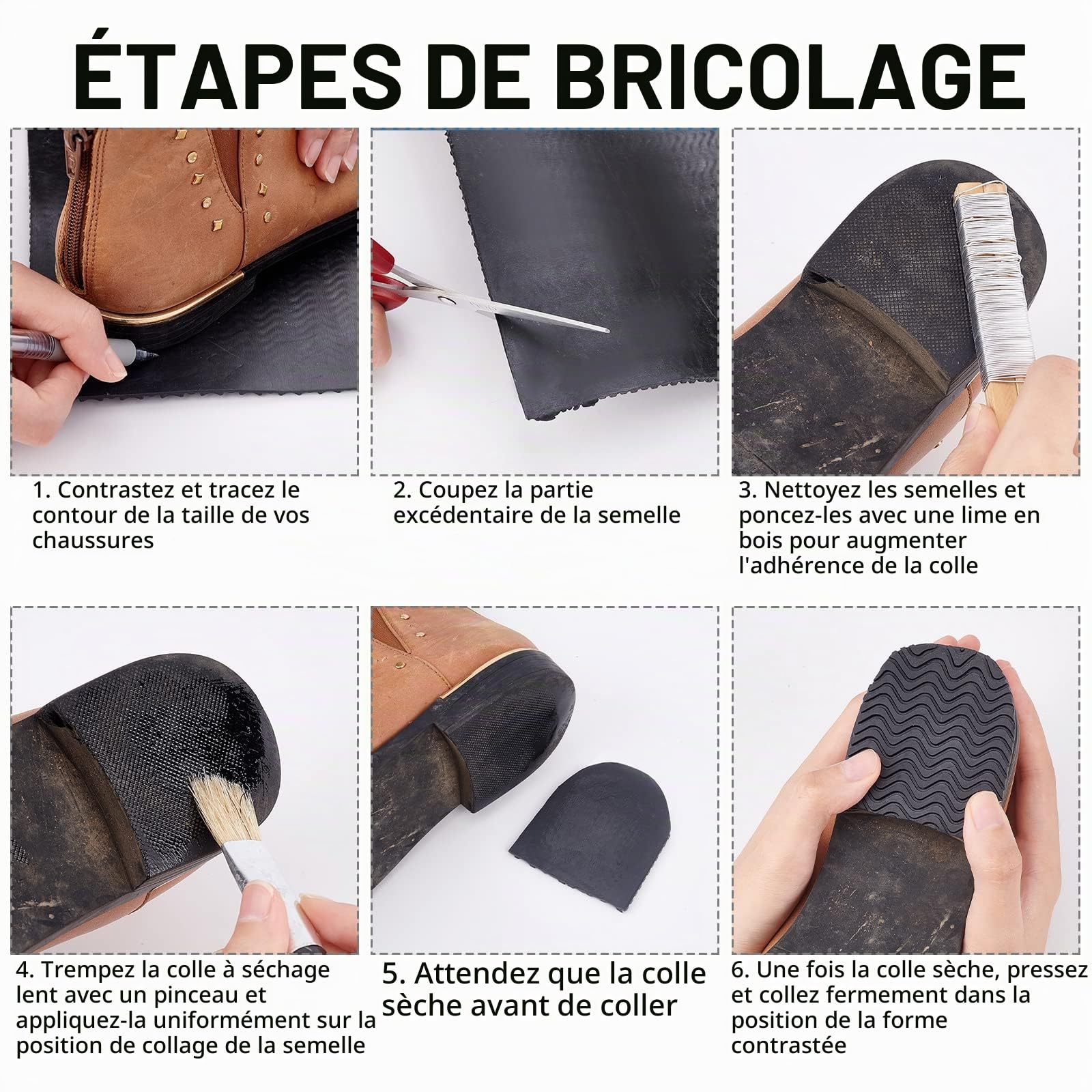 ahandmaker-shoe-accessories-feuille-semelle-caoutchouc-noir-3-mm image 5