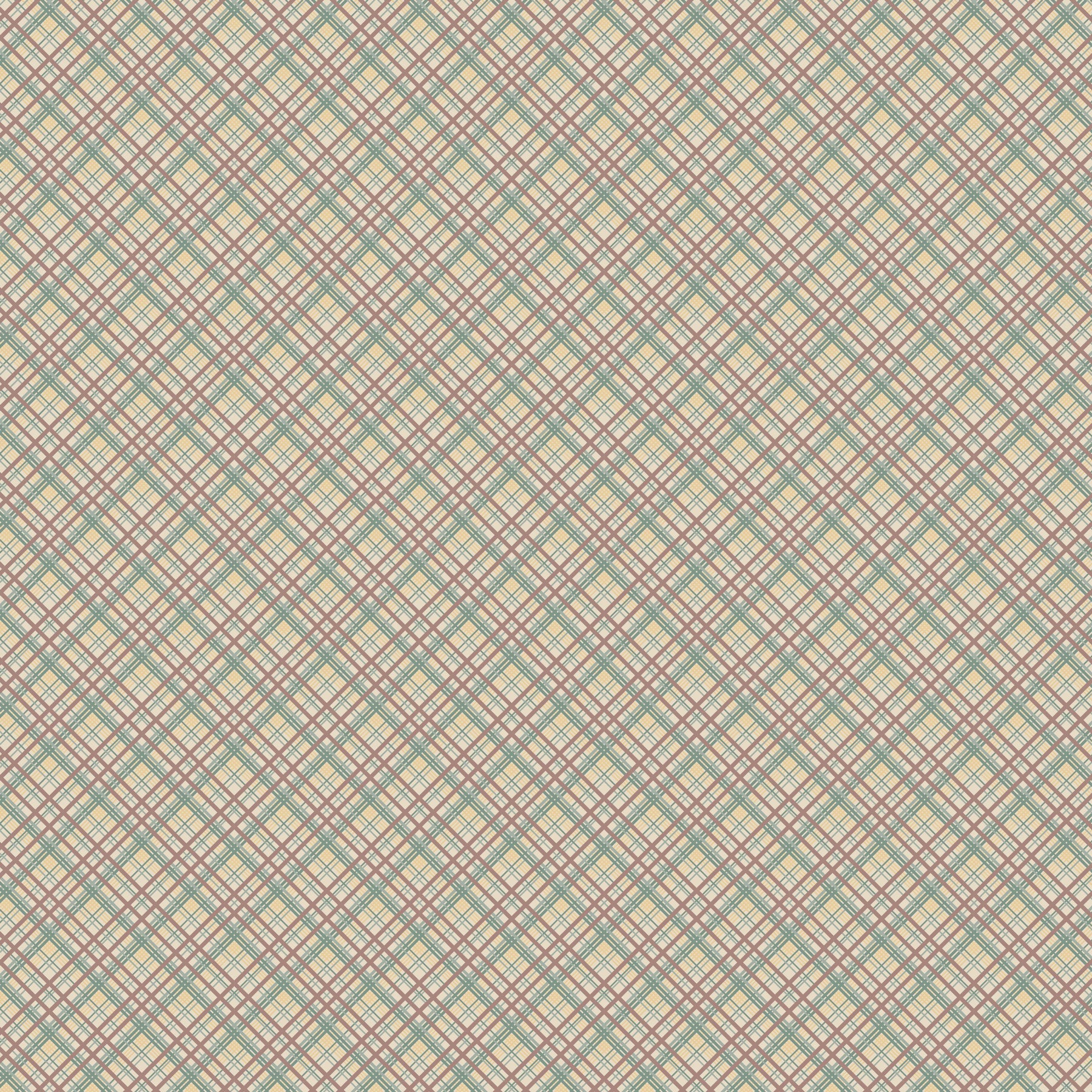 anni-downs-appleby-farm-dv7746-tissu-coton-carreaux-marron image 1