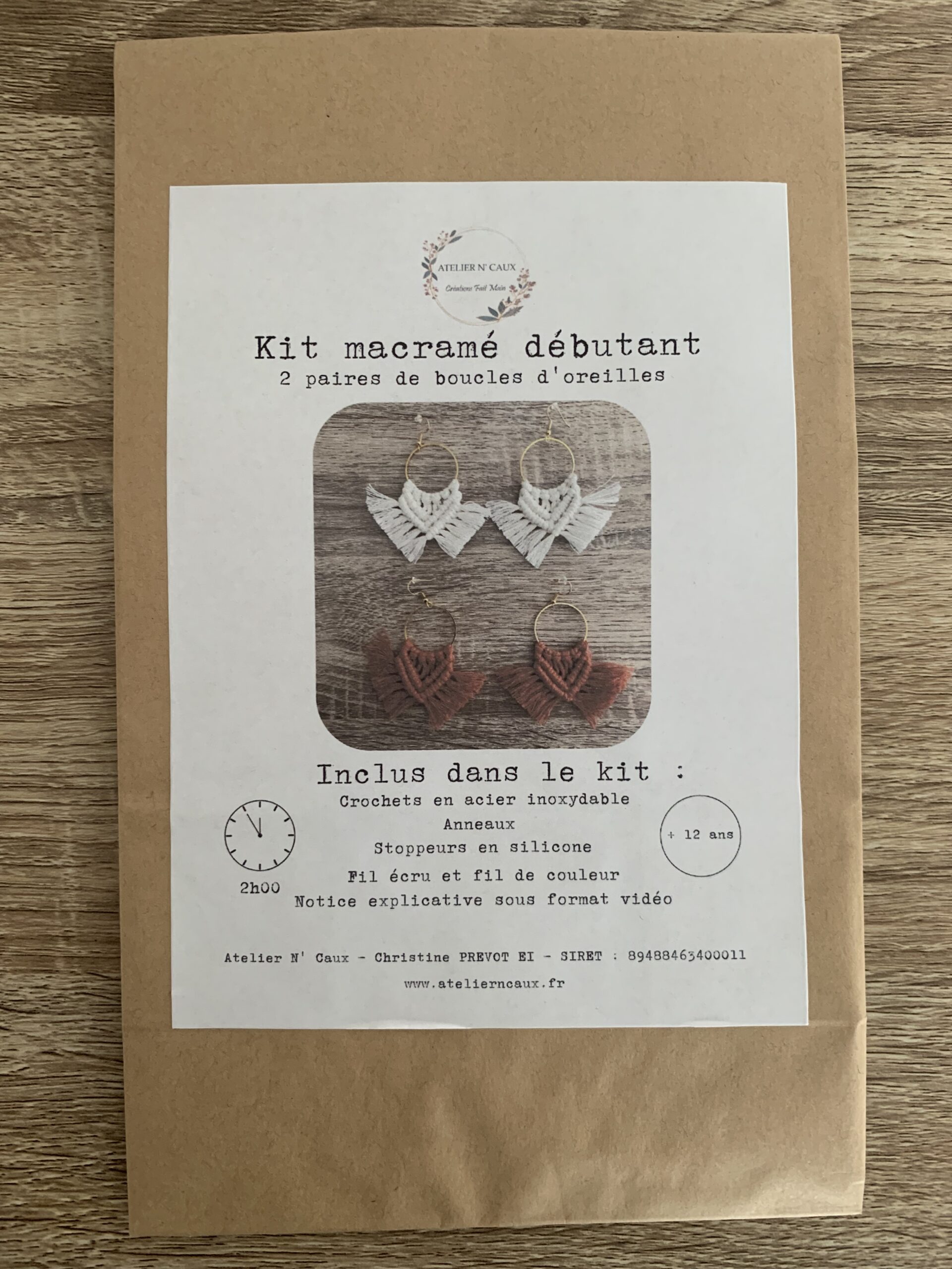 atelier-n-caux-kit-macram-d-butant-boucles-d-oreilles-cru-terracotta image 3