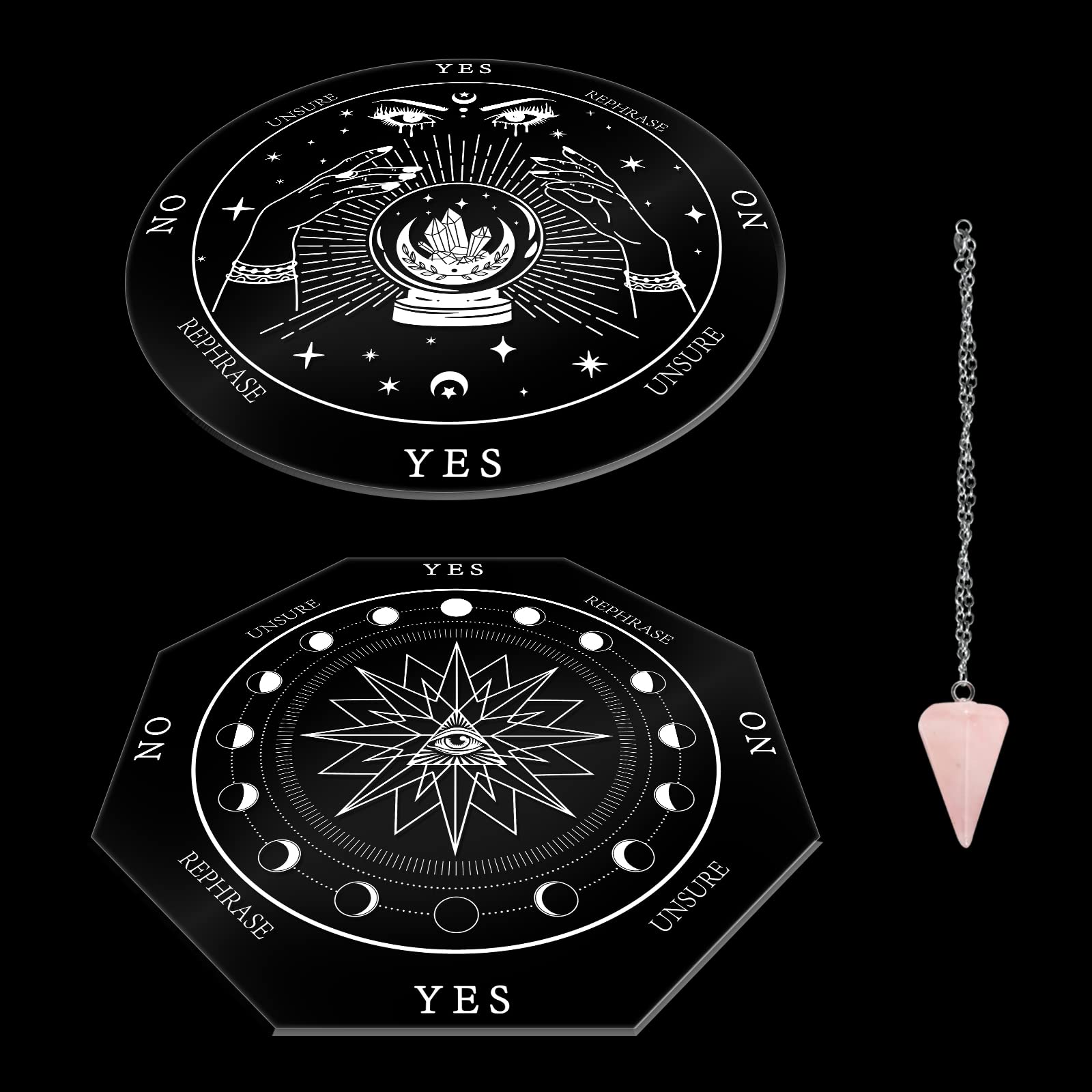 ahandmaker-home-decorate-planches-pendule-divination-cristal image 1