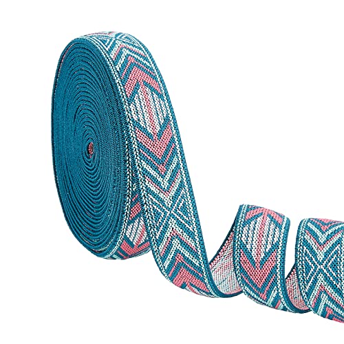 ahandmaker-ruban-lastique-jacquard-gris-fl-ches-25mm-5-48m image 7