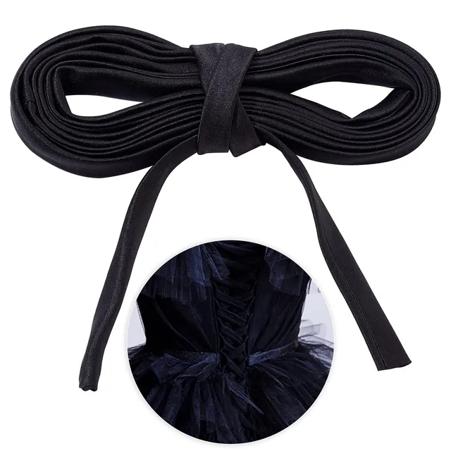 ahandmaker-wedding-supplies-lacet-robe-mari-e-noir-3-5-m image 1