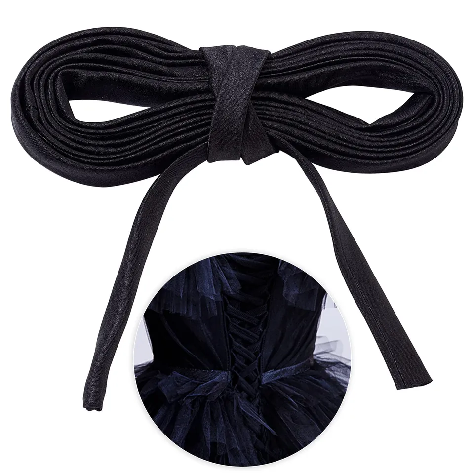 ahandmaker-wedding-supplies-lacet-robe-mari-e-noir-3-5-m image 1