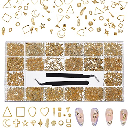 ahandmaker-button-rhinestone-nail-art-charms-dor-3d-21-grilles image 7