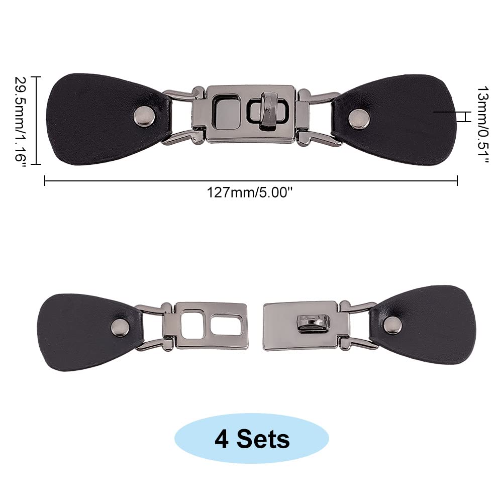 ahandmaker-fermetures-bascule-cousues-toggle-cuir-noir-4-pi-ces image 2