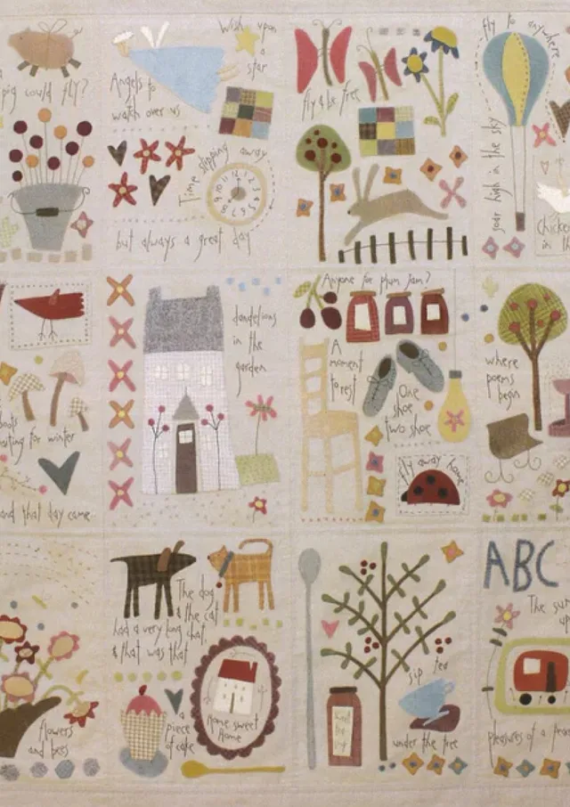 anni-downs-quilts-dancing-chickens-patron-patchwork-appliqu image 1