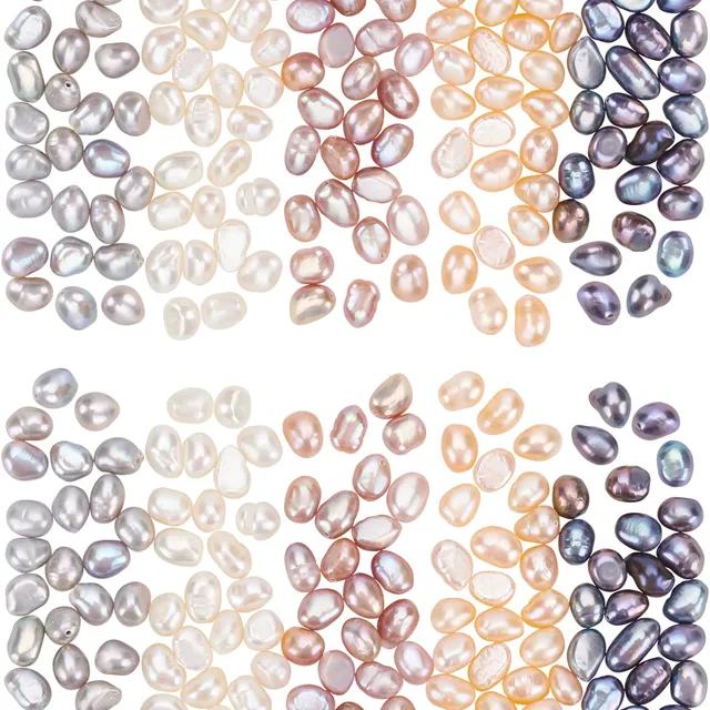 ahandmaker-beads-perles-nacre-riz-150-pi-ces-5-couleurs-7-mm image 1