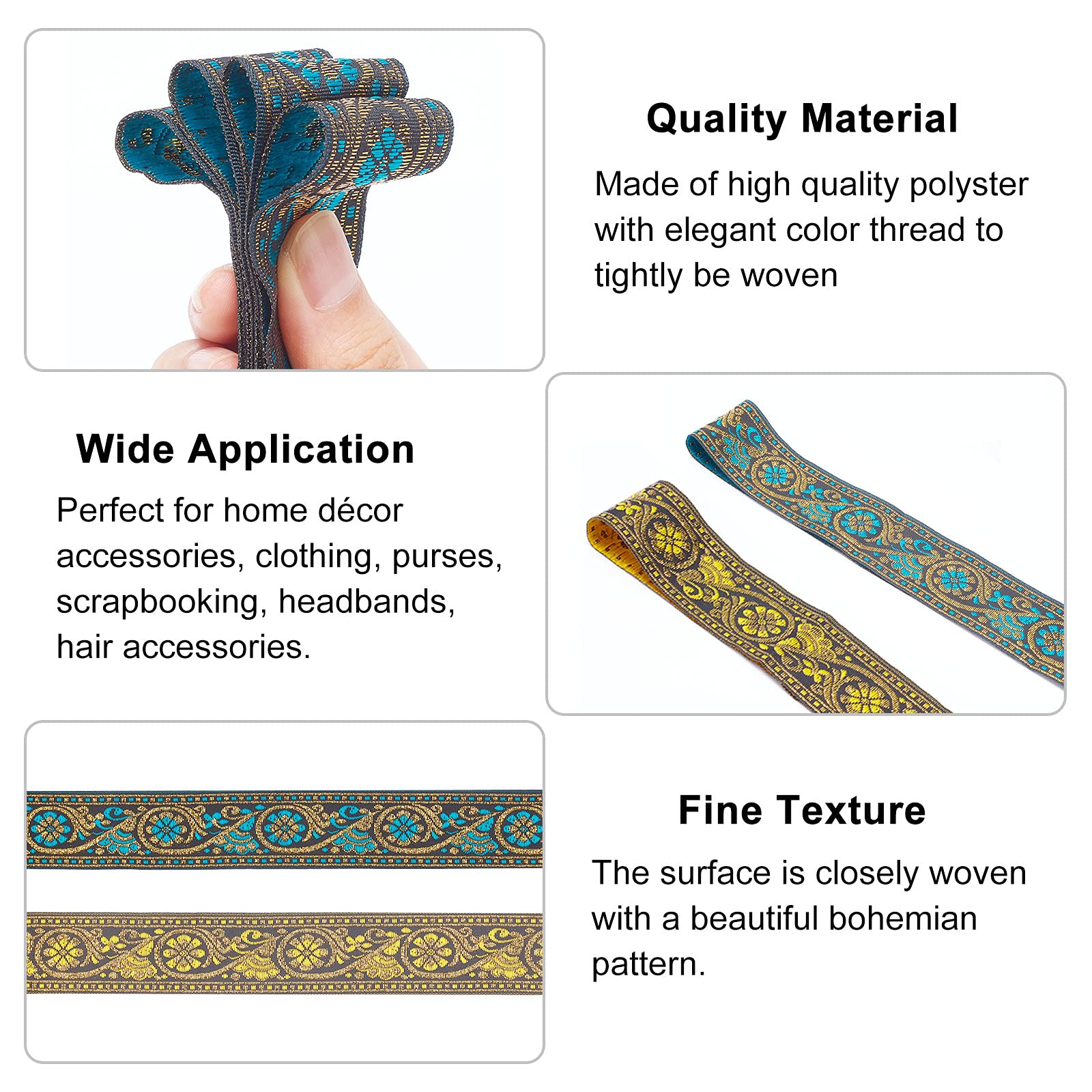 ahandmaker-ruban-jacquard-brod-vintage-34mm-2x7m image 3