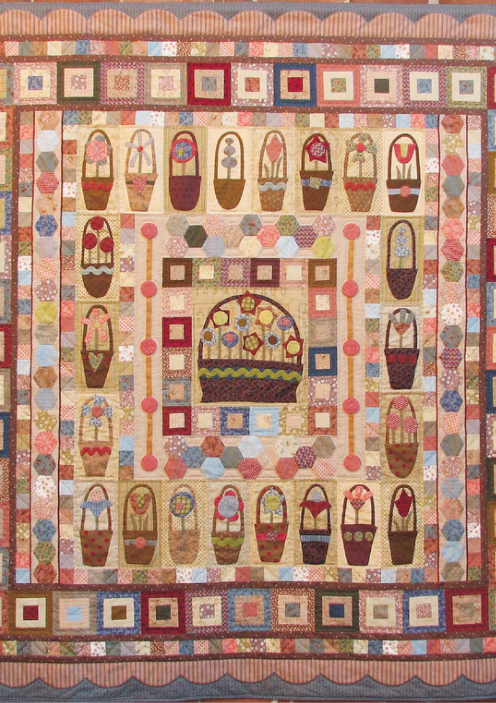 anni-downs-quilts-pockets-of-posies-patron-quilt-floral image 1