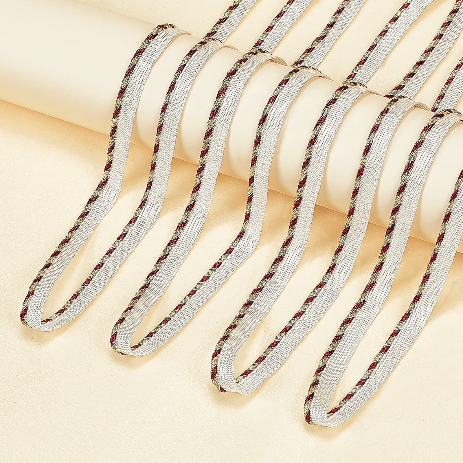 ahandmaker-chain-trim-and-ribbon-passepoil-blanc-or-10-mm-20-yards image 4