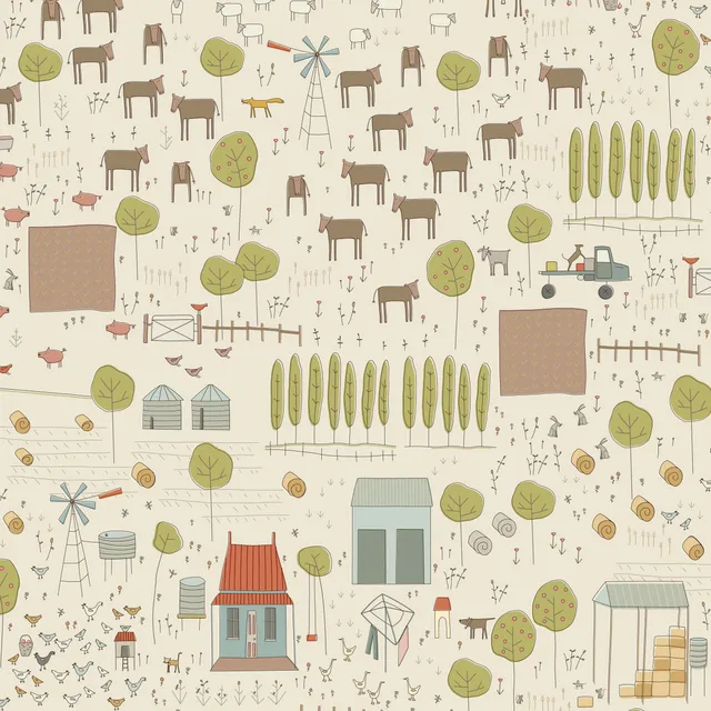 anni-downs-appleby-farm-dv7730-tissu-coton-cr-me image 1