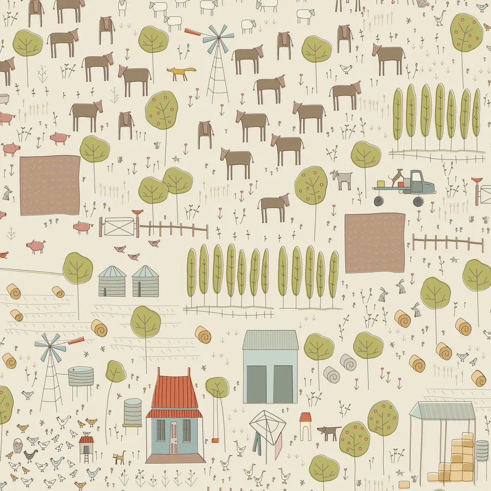 anni-downs-appleby-farm-dv7730-tissu-coton-cr-me image 1