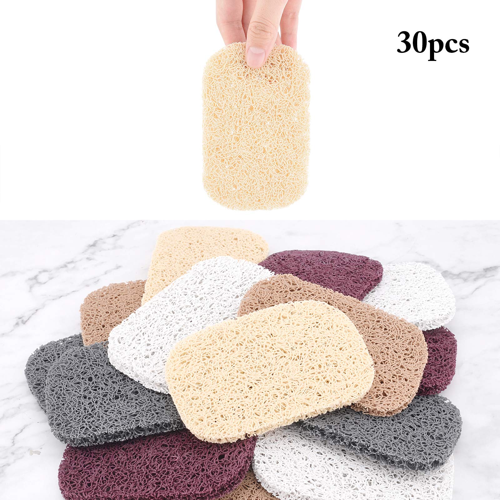 ahandmaker-lot-30-porte-savon-drainant-5-couleurs-salle-bain image 4