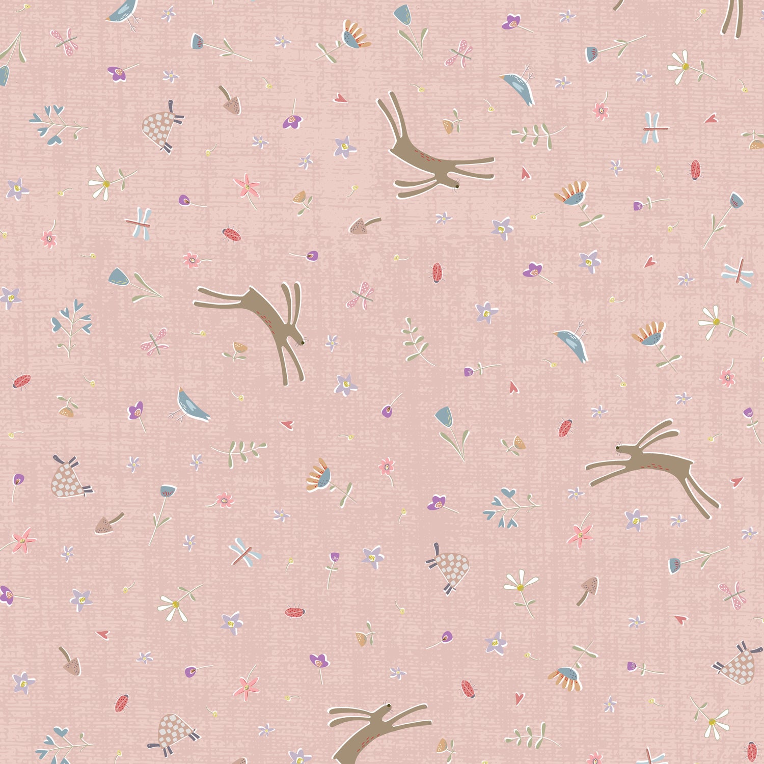 anni-downs-slow-and-steady-tissu-bunny-toss-rose-dv7426-0-25-m image 1