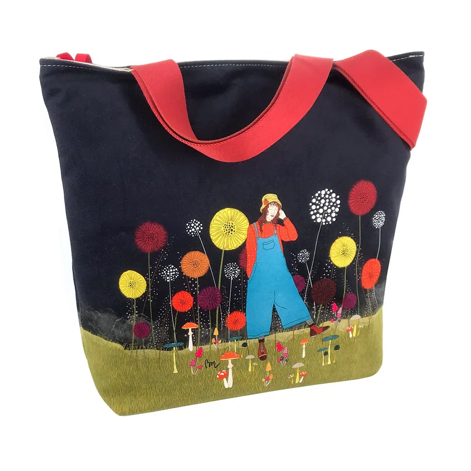atelier-des-abcdaires-jour-d-automne-pop-noir-grand-sac-zipp image 1
