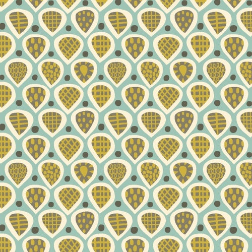 anni-downs-to-the-zoo-8907-17-tissu-coton-bleu-leaf-0-25-m image 1