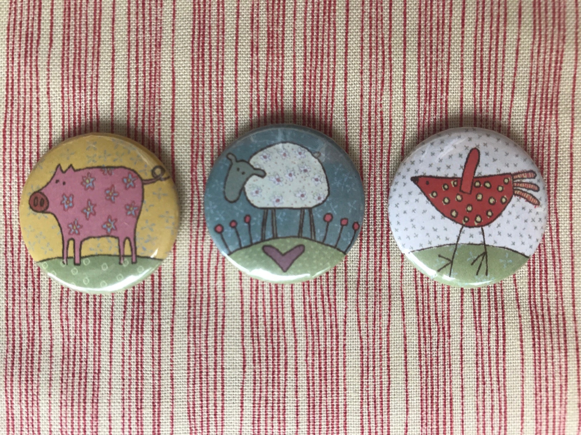 anni-downs-farm-magnets-aimants-frigo-ferme-campagne-25-mm image 1