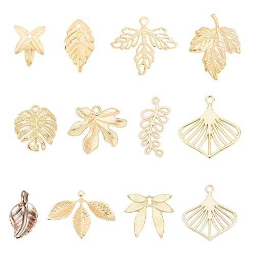 ahandmaker-pendant-48-breloques-feuille-rable-monstera-bijoux image 6
