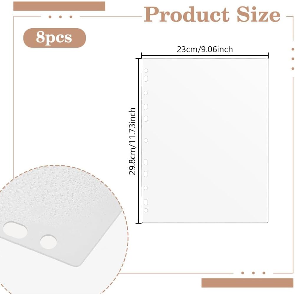 ahandmaker-office-study-pochette-discbound-transparente-lot-de-8 image 2