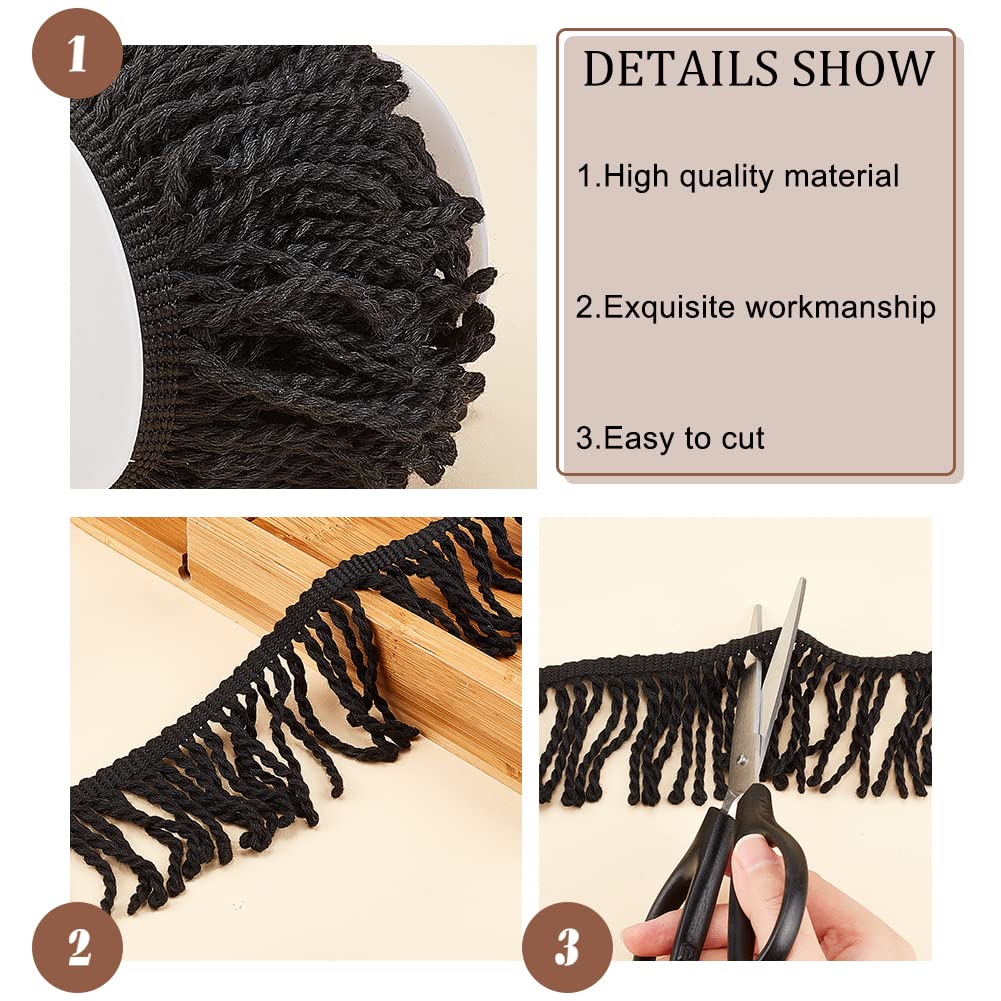 ahandmaker-chain-trim-ribbon-frange-rideau-noire-9-m image 5