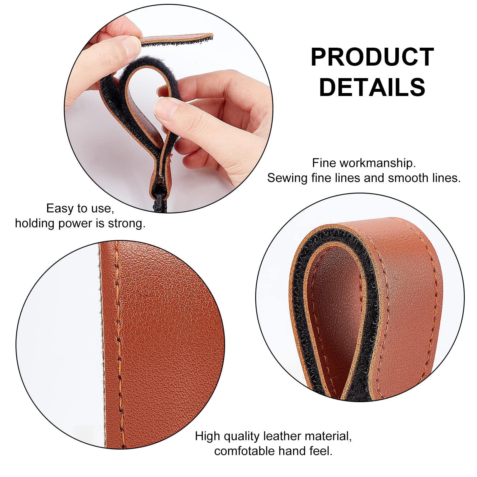ahandmaker-crochet-poussette-cuir-porte-sac-lot-4-portable-s-curis image 5