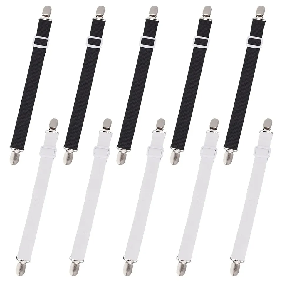 ahandmaker-sangles-drap-lit-clips-housse-lastiques-r-glables-10-pi-ces image 1