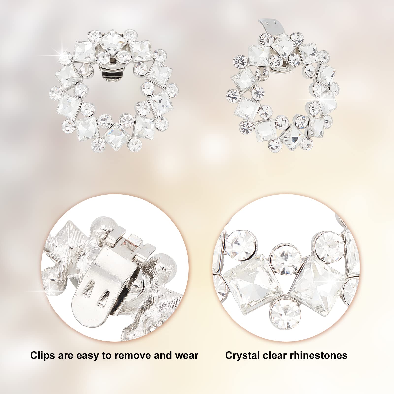 ahandmaker-boucle-chaussure-strass-cristal-clip-2-pcs-mariage image 4