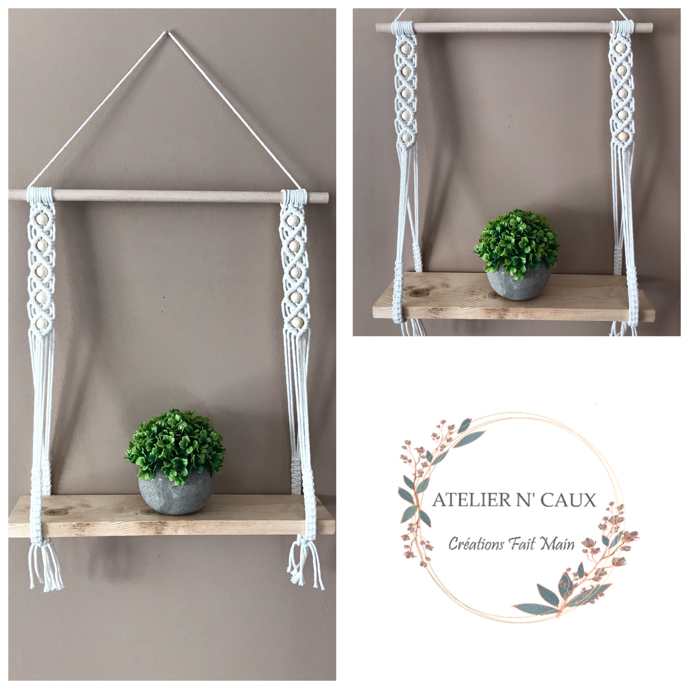 atelier-n-caux-florida-tag-re-murale-macram-beige-40-cm image 1