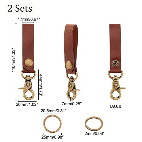 ahandmaker-porte-cl-s-cuir-vintage-bronze-lot-2 image 8