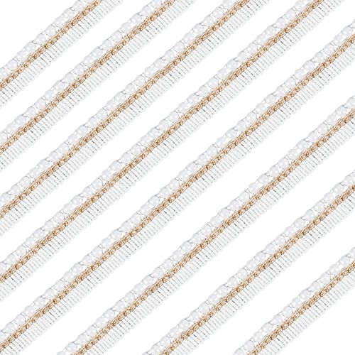 ahandmaker-galon-perl-blanc-4-5m-polyester-19mm-mariage image 8