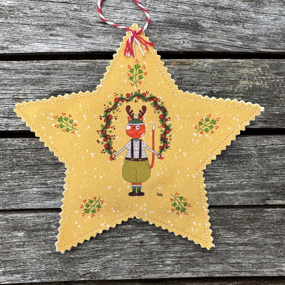 atelier-des-abcdaires-d-co-de-no-l-toile-monsieur-chat-jaune-velours image 1