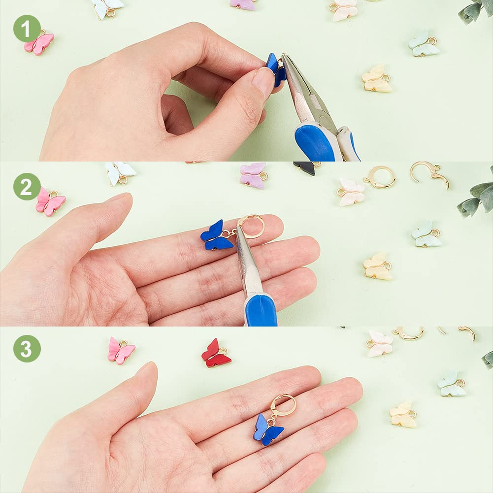 ahandmaker-jewelry-findings-kit-boucles-d-oreilles-papillon-10-paires image 3