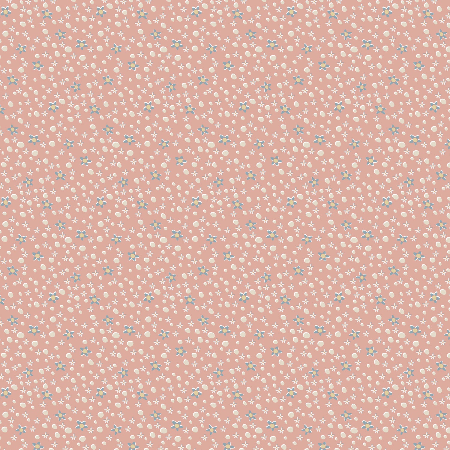 anni-downs-slow-and-steady-dv7428-tissu-coton-rose-daisy-spot image 1