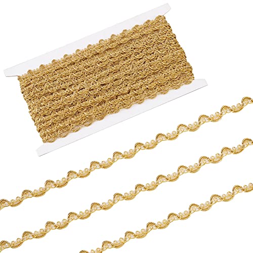 ahandmaker-chain-trim-ribbon-galon-dentelle-or-vague-25-yards image 8