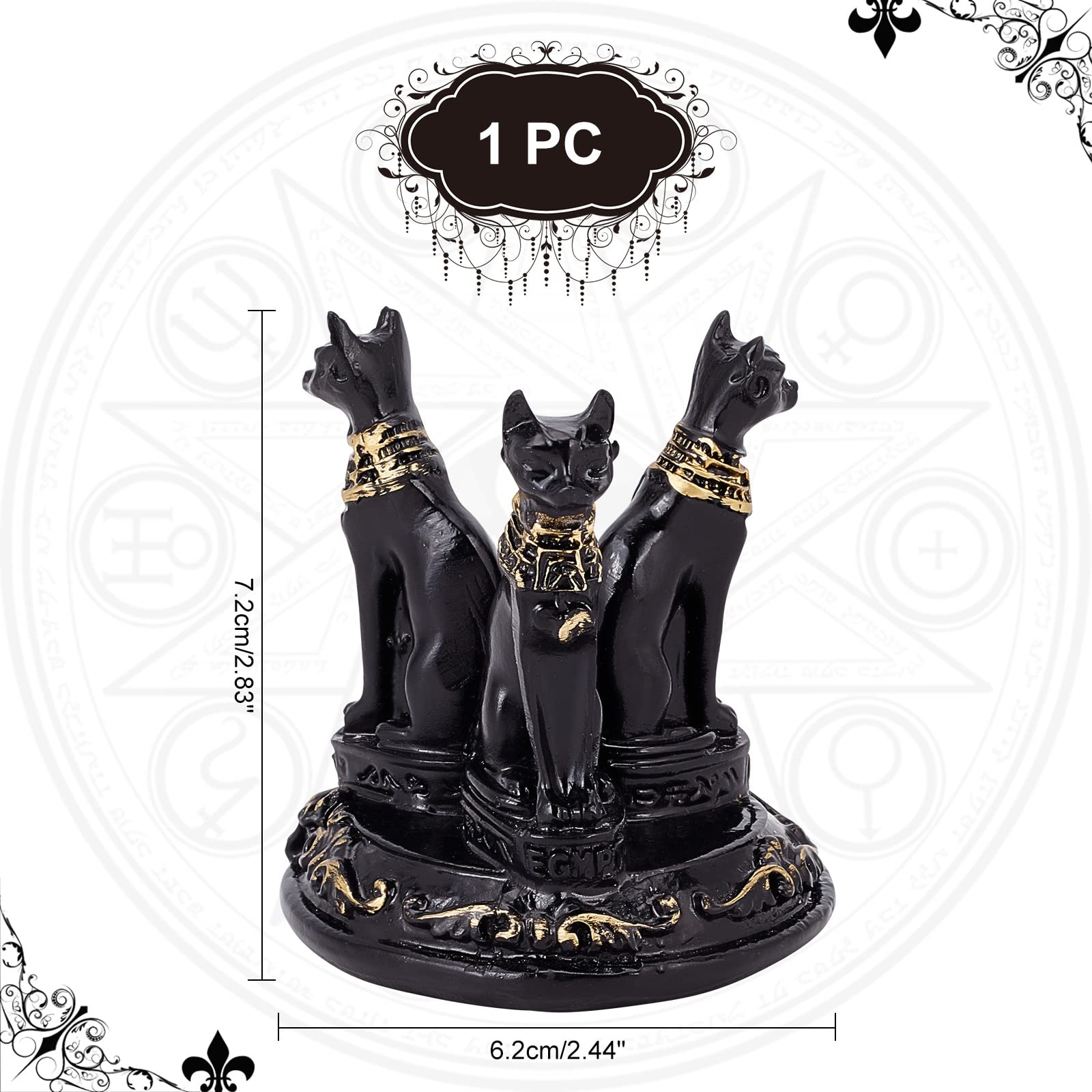 ahandmaker-home-decorate-support-boule-cristal-bastet-noir image 2