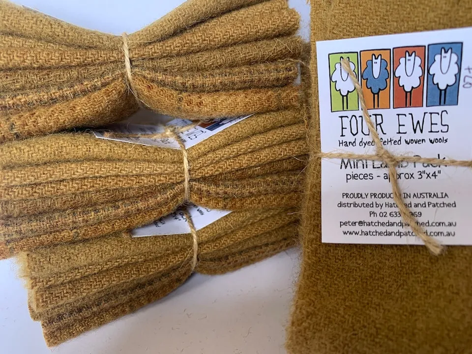 anni-downs-woven-wool-biscuit-tissu-laine-mini-lamb-6-pcs image 1