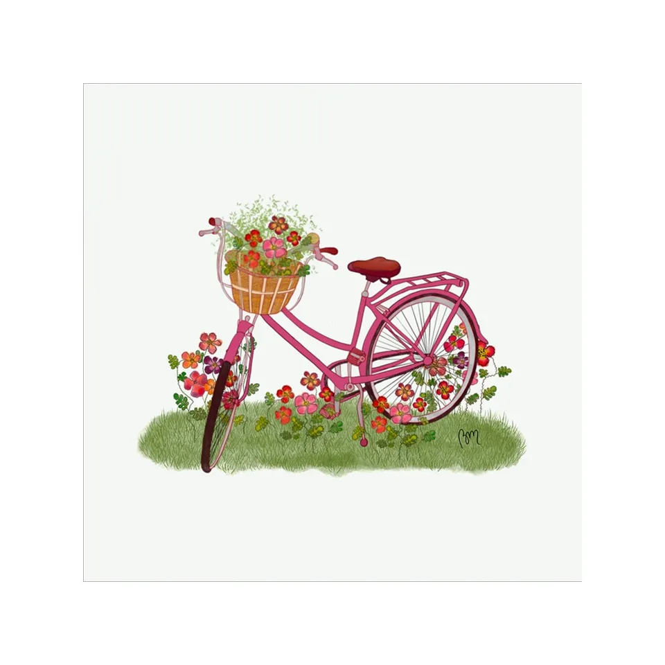 atelier-des-abcdaires-xs-bicyclette-fuchsia-vignette-velours-minky image 1