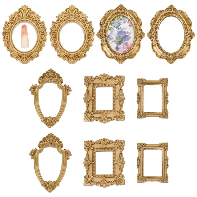 ahandmaker-home-decorate-cadre-photo-vintage-dor-10-pcs image 1