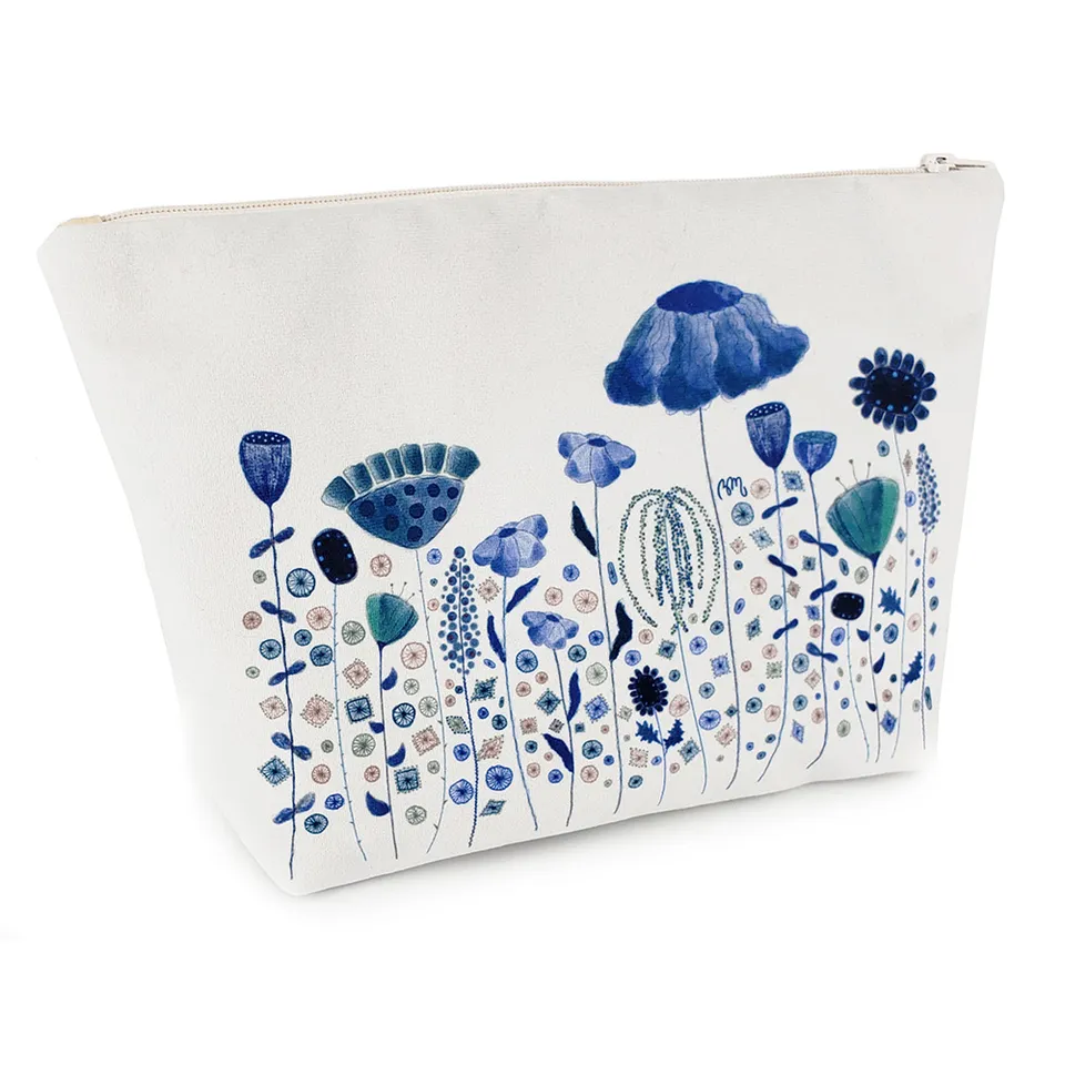 atelier-des-abcdaires-kit-grande-pochette-velours-prairie-fleurie-cyanotype image 1