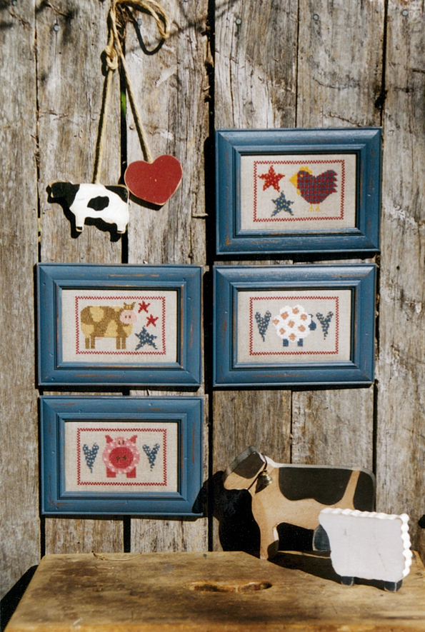 anni-downs-farmyard-friends-patron-point-de-croix-animaux-ferme image 2