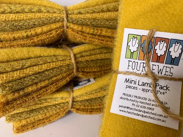 anni-downs-woven-wool-hot-mustard-coupon-laine-6-pi-ces image 1